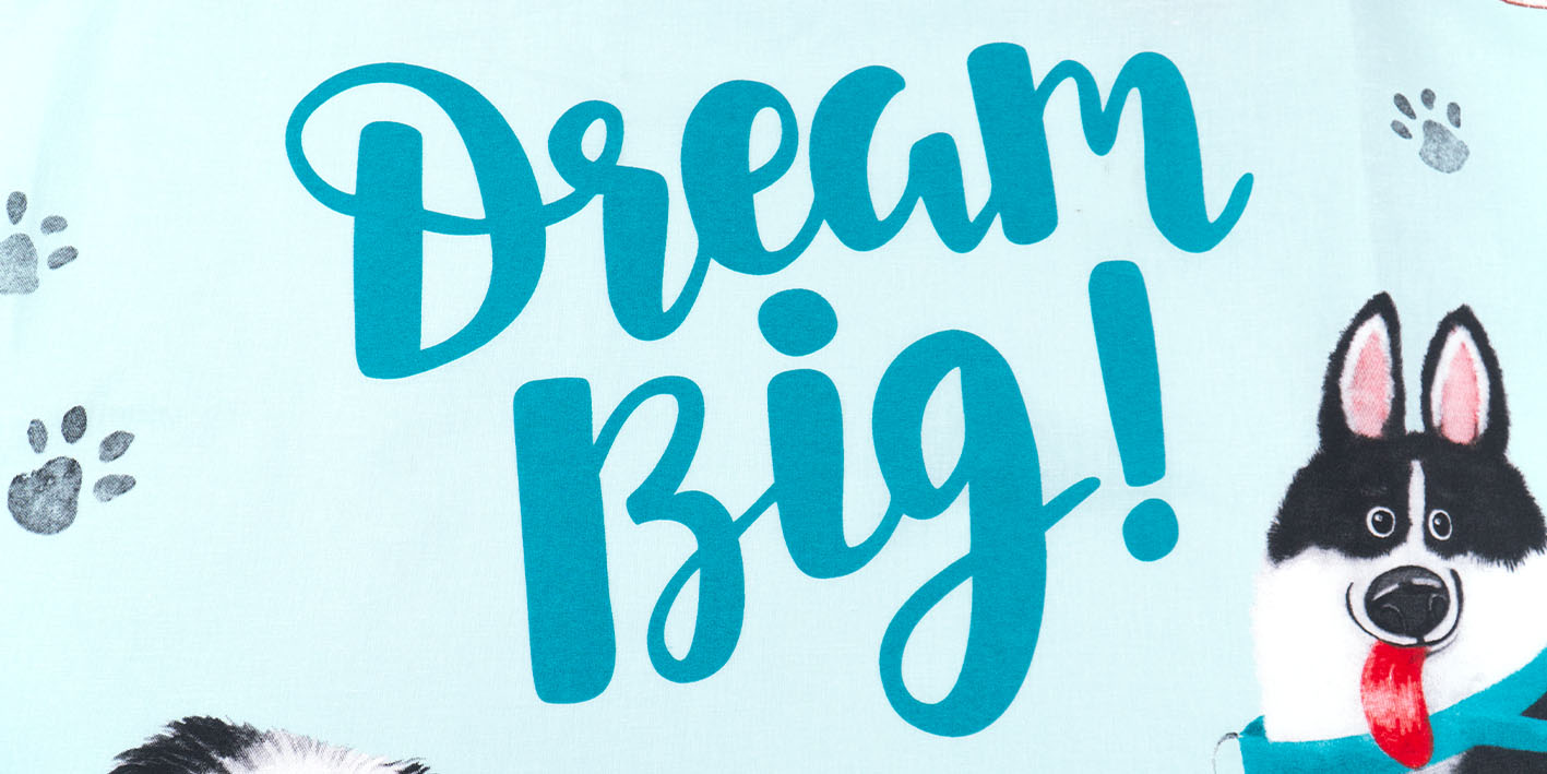 pościel 100x135 pies dream mięta 5904708912908 4580B 